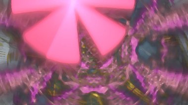 Fantezi kaotik renkli fraktal desen. Soyut Fraktal şekiller. 3D render resimde arka plan veya duvar kağıdı