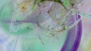 Fantezi kaotik renkli fraktal desen. Soyut Fraktal şekiller. 3D render resimde arka plan veya duvar kağıdı