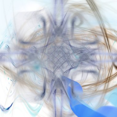 Fantezi kaotik renkli fraktal desen. Soyut Fraktal şekiller. 3D render resimde arka plan veya duvar kağıdı