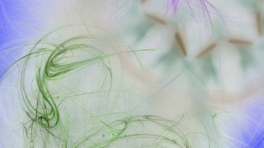 Fantezi kaotik renkli fraktal desen. Soyut Fraktal şekiller. 3D render resimde arka plan veya duvar kağıdı