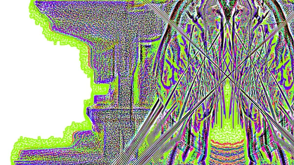 Fantasie chaotische kleurrijke fractale patroon. Abstracte fractale vormen. 3D rendering afbeelding achtergrond of behang — Stockfoto