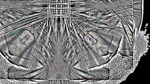Fantasy kaotiska färgglada fraktal mönster. Abstrakta fractal former. 3D rendering illustration bakgrund eller tapeter — Stockfoto