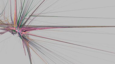 Fantezi kaotik renkli fraktal desen. Soyut Fraktal şekiller. 3D render resimde arka plan veya duvar kağıdı