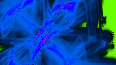 Fantezi kaotik renkli fraktal desen. Soyut Fraktal şekiller. 3D render resimde arka plan veya duvar kağıdı