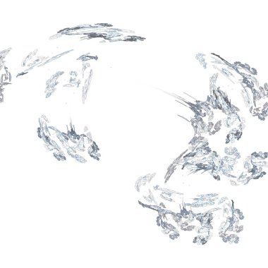 Fantezi kaotik renkli fraktal desen. Soyut Fraktal şekiller. 3D render resimde arka plan veya duvar kağıdı