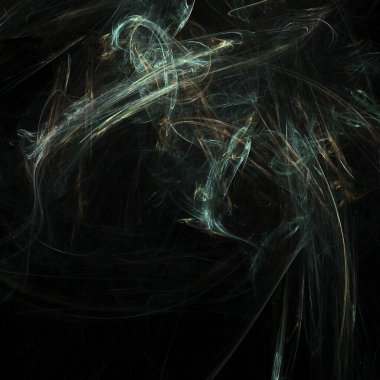 Fantezi kaotik renkli fraktal desen. Soyut Fraktal şekiller. 3D render resimde arka plan veya duvar kağıdı