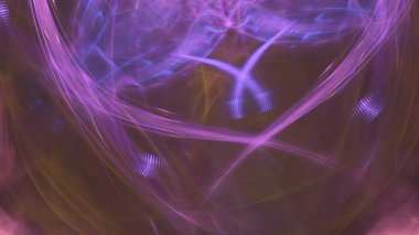 Fantezi kaotik renkli fraktal desen. Soyut Fraktal şekiller. 3D render resimde arka plan veya duvar kağıdı