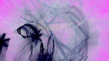 Fantezi kaotik renkli fraktal desen. Soyut Fraktal şekiller. 3D render resimde arka plan veya duvar kağıdı