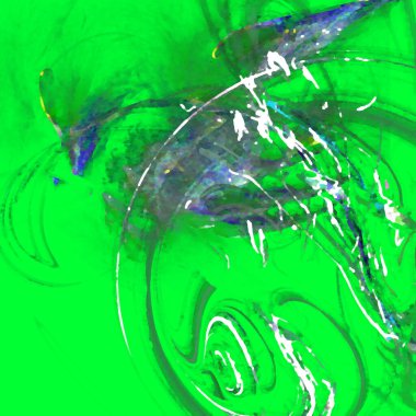 Fantezi kaotik renkli fraktal desen. Soyut Fraktal şekiller. 3D render resimde arka plan veya duvar kağıdı