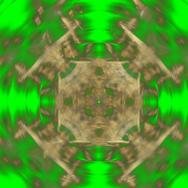 Fantezi kaotik renkli fraktal desen. Soyut Fraktal şekiller. 3D render resimde arka plan veya duvar kağıdı