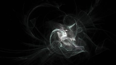 Fantezi kaotik renkli fraktal desen. Soyut Fraktal şekiller. 3D render resimde arka plan veya duvar kağıdı