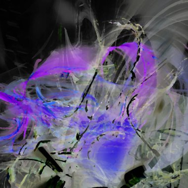 Fantezi kaotik renkli fraktal desen. Soyut Fraktal şekiller. 3D render resimde arka plan veya duvar kağıdı