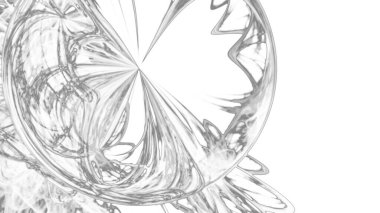 Fantezi kaotik renkli fraktal desen. Soyut Fraktal şekiller. 3D render resimde arka plan veya duvar kağıdı