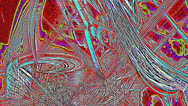 Fantezie haotic model fractal colorat. Forme fractale abstracte. Redare 3D ilustrare fundal sau tapet — Fotografie, imagine de stoc