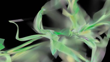 Fantezi kaotik renkli fraktal desen. Soyut Fraktal şekiller. 3D render resimde arka plan veya duvar kağıdı