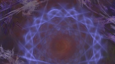 Fantezi kaotik renkli fraktal desen. Soyut Fraktal şekiller. 3D render resimde arka plan veya duvar kağıdı