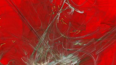 Fantezi kaotik renkli fraktal desen. Soyut Fraktal şekiller. 3D render resimde arka plan veya duvar kağıdı