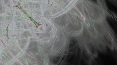 Fantezi kaotik renkli fraktal desen. Soyut Fraktal şekiller. 3D render resimde arka plan veya duvar kağıdı