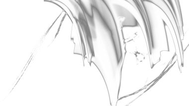 Fantezi kaotik renkli fraktal desen. Soyut Fraktal şekiller. 3D render resimde arka plan veya duvar kağıdı