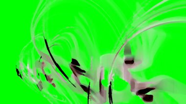 Fantezi kaotik renkli fraktal desen. Soyut Fraktal şekiller. 3D render resimde arka plan veya duvar kağıdı