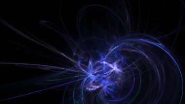 Fantezi kaotik renkli fraktal desen. Soyut Fraktal şekiller. 3D render resimde arka plan veya duvar kağıdı