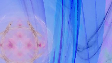 Fantezi kaotik renkli fraktal desen. Soyut Fraktal şekiller. 3D render resimde arka plan veya duvar kağıdı