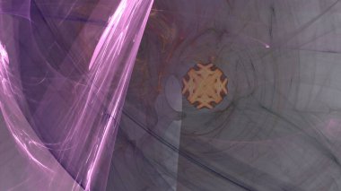 Fantezi kaotik renkli fraktal desen. Soyut Fraktal şekiller. 3D render resimde arka plan veya duvar kağıdı