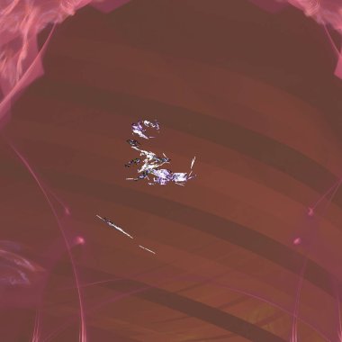 Fantezi kaotik renkli fraktal desen. Soyut Fraktal şekiller. 3D render resimde arka plan veya duvar kağıdı