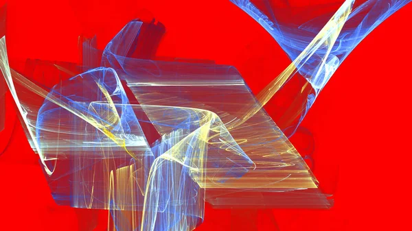 Fantezi kaotik renkli fraktal desen. Soyut Fraktal şekiller. 3D render resimde arka plan veya duvar kağıdı