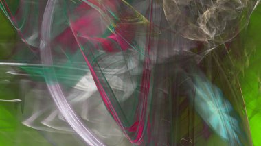 Fantezi kaotik renkli fraktal desen. Soyut Fraktal şekiller. 3D render resimde arka plan veya duvar kağıdı