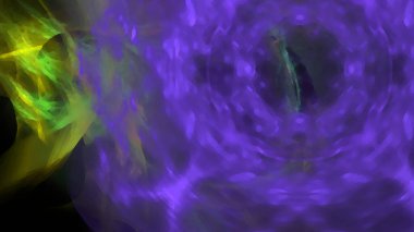 Fantezi kaotik renkli fraktal desen. Soyut Fraktal şekiller. 3D render resimde arka plan veya duvar kağıdı