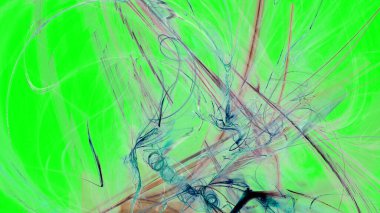 Fantezi kaotik renkli fraktal desen. Soyut Fraktal şekiller. 3D render resimde arka plan veya duvar kağıdı