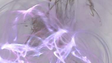 Fantezi kaotik renkli fraktal desen. Soyut Fraktal şekiller. 3D render resimde arka plan veya duvar kağıdı