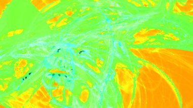 Fantezi kaotik renkli fraktal desen. Soyut Fraktal şekiller. 3D render resimde arka plan veya duvar kağıdı