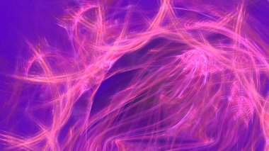 Fantezi kaotik renkli fraktal desen. Soyut Fraktal şekiller. 3D render resimde arka plan veya duvar kağıdı