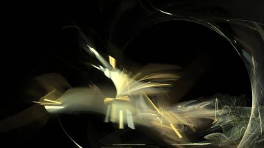 Fantezi kaotik renkli fraktal desen. Soyut Fraktal şekiller. 3D render resimde arka plan veya duvar kağıdı