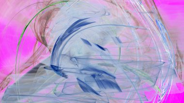 Fantezi kaotik renkli fraktal desen. Soyut Fraktal şekiller. 3D render resimde arka plan veya duvar kağıdı