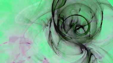 Fantezi kaotik renkli fraktal desen. Soyut Fraktal şekiller. 3D render resimde arka plan veya duvar kağıdı