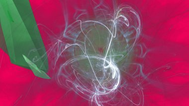 Fantezi kaotik renkli fraktal desen. Soyut Fraktal şekiller. 3D render resimde arka plan veya duvar kağıdı