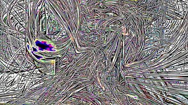 Fantezi kaotik renkli fraktal desen. Soyut Fraktal şekiller. 3D render resimde arka plan veya duvar kağıdı