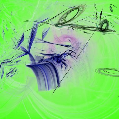 Fantezi kaotik renkli fraktal desen. Soyut Fraktal şekiller. 3D render resimde arka plan veya duvar kağıdı