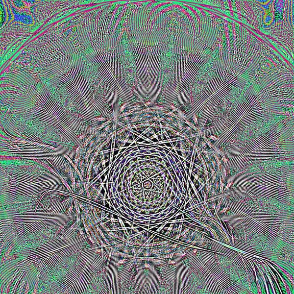 Fantasie chaotische kleurrijke fractale patroon. Abstracte fractale vormen. 3D rendering afbeelding achtergrond of behang — Stockfoto