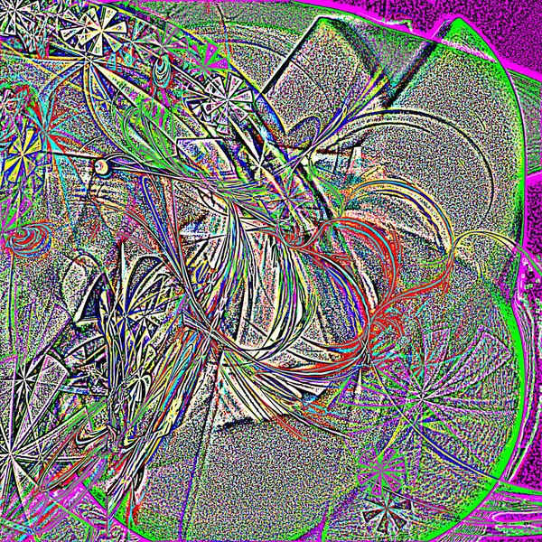 Fantasie chaotische kleurrijke fractale patroon. Abstracte fractale vormen. 3D rendering afbeelding achtergrond of behang — Stockfoto