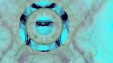 Fantezi kaotik renkli fraktal desen. Soyut Fraktal şekiller. 3D render resimde arka plan veya duvar kağıdı