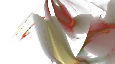 Fantezi kaotik renkli fraktal desen. Soyut Fraktal şekiller. 3D render resimde arka plan veya duvar kağıdı