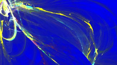 Fantezi kaotik renkli fraktal desen. Soyut Fraktal şekiller. 3D render resimde arka plan veya duvar kağıdı