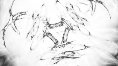 Fantezi kaotik renkli fraktal desen. Soyut Fraktal şekiller. 3D render resimde arka plan veya duvar kağıdı