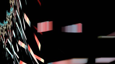 Fantezi kaotik renkli fraktal desen. Soyut Fraktal şekiller. 3D render resimde arka plan veya duvar kağıdı