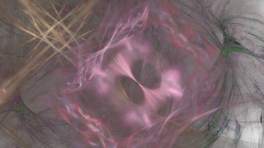 Fantezi kaotik renkli fraktal desen. Soyut Fraktal şekiller. 3D render resimde arka plan veya duvar kağıdı