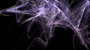 Fantezi kaotik renkli fraktal desen. Soyut Fraktal şekiller. 3D render resimde arka plan veya duvar kağıdı